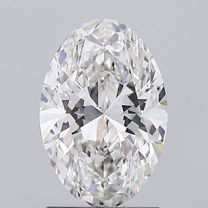 1.60 Carat G-VS2 Oval Lab Diamond