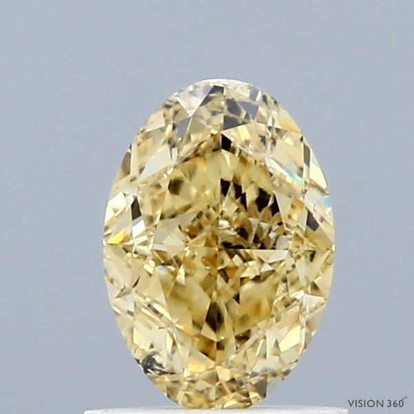 1.09 Carat Oval Cut Fancy Yellow