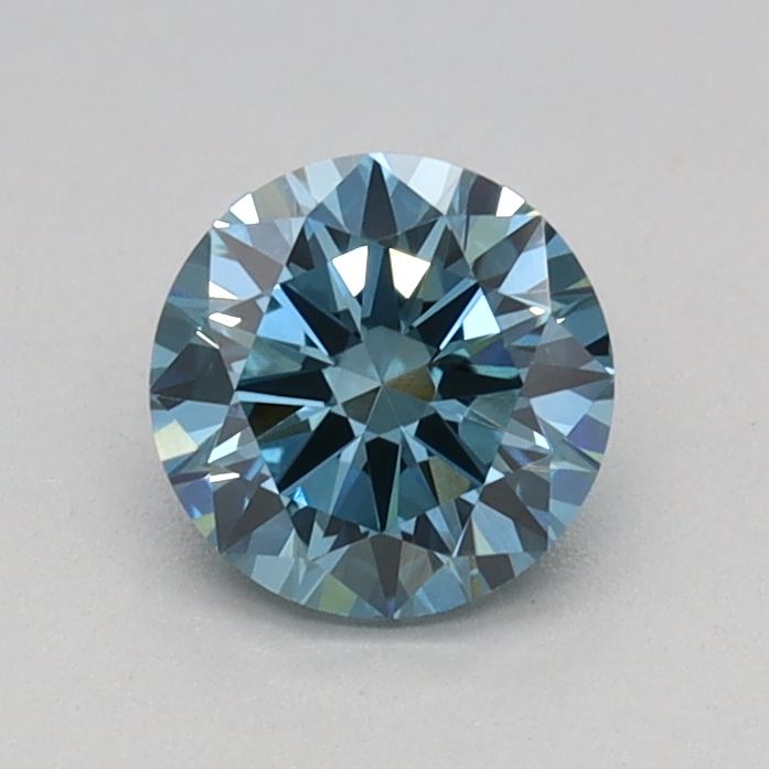 0.50 Carat Round Cut Fancy Blue