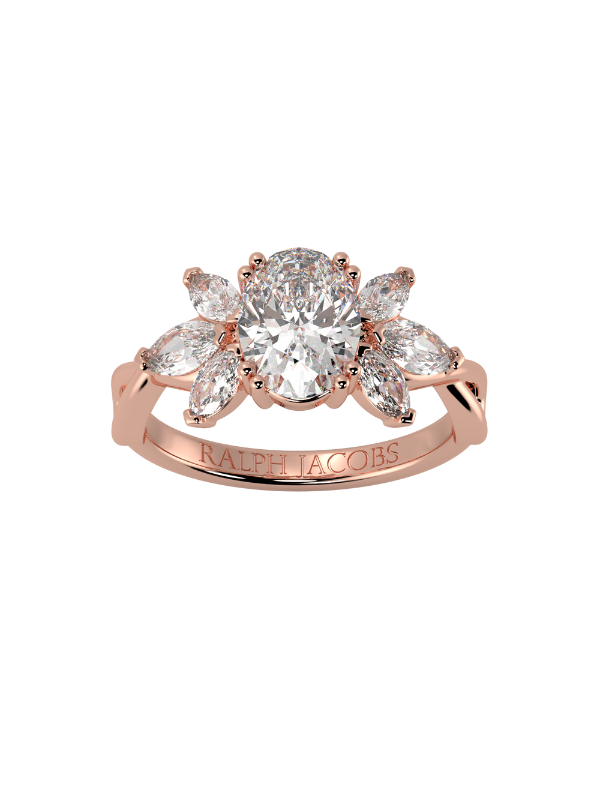 Olivia Moissanite Engagement Ring