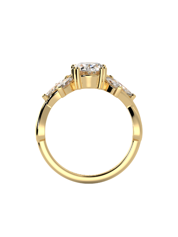 Olivia Moissanite Engagement Ring