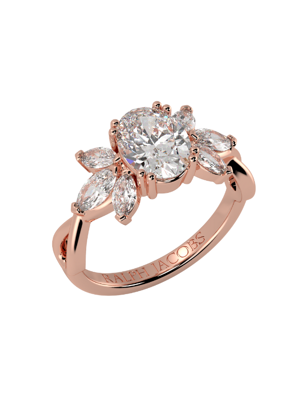 Olivia Moissanite Engagement Ring