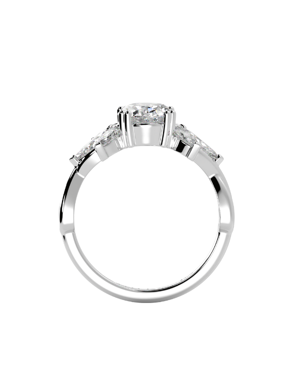 Olivia Moissanite Engagement Ring