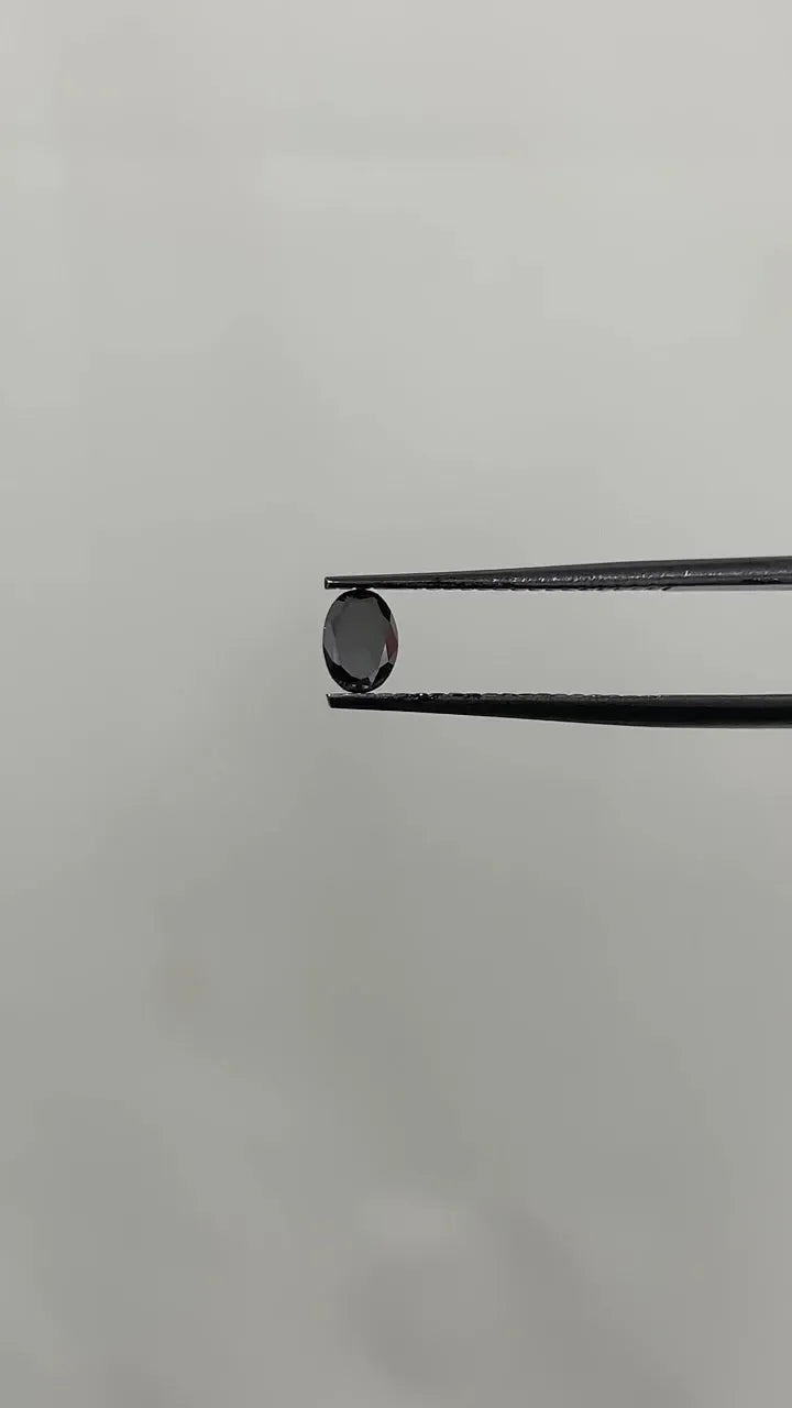 0.25ct Oval Natural Diamond (Colour Fancy Black, Clarity VVS2, Cut EX, Uncertified)