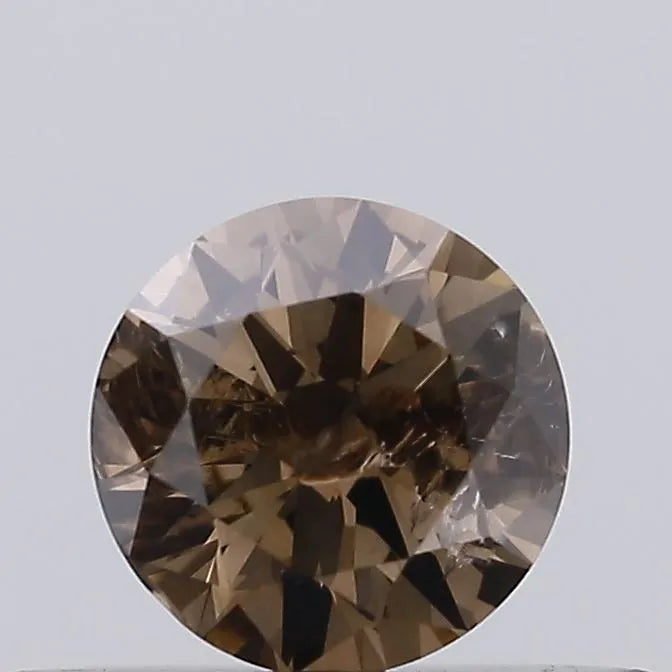 0.28ct Round Natural Diamond (Colour Fancy Brown, Clarity I3, Cut EX, Uncertified)