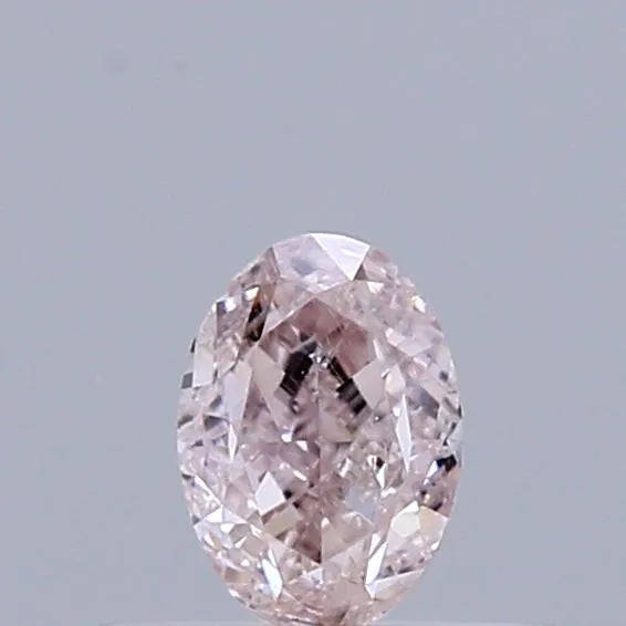 0.30ct Oval Natural Diamond (Colour Fancy Light Brownish Pink, Clarity SI2, GIA Certified)