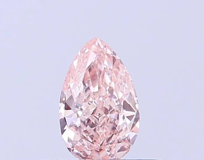 0.31ct Pear Lab Grown Diamond (Colour Fancy Pink, Clarity VS2, IGI Certified)