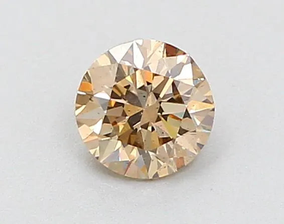 0.31ct Round Natural Diamond (Colour Fancy Light Brown, Clarity SI2, Cut EX, Uncertified)