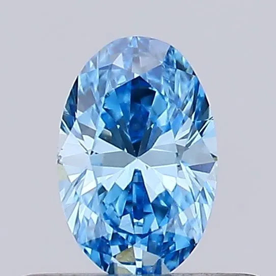 0.32ct Oval Lab Grown Diamond (Colour Fancy Vivid Blue, Clarity VVS2, Uncertified)