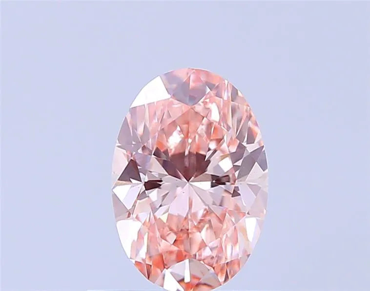 0.61ct Oval Lab Grown Diamond (Colour Fancy Pink, Clarity VS2, Uncertified)