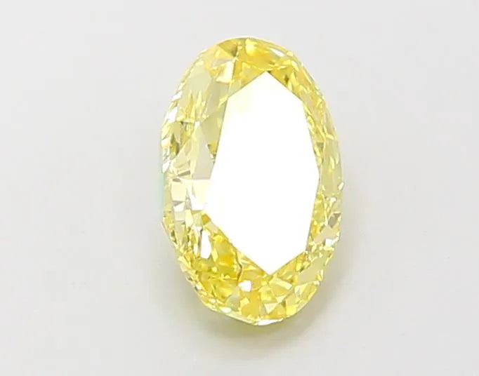 0.91ct Oval Lab Grown Diamond (Colour Fancy Intense Yellow, Clarity VS1, IGI Certified)