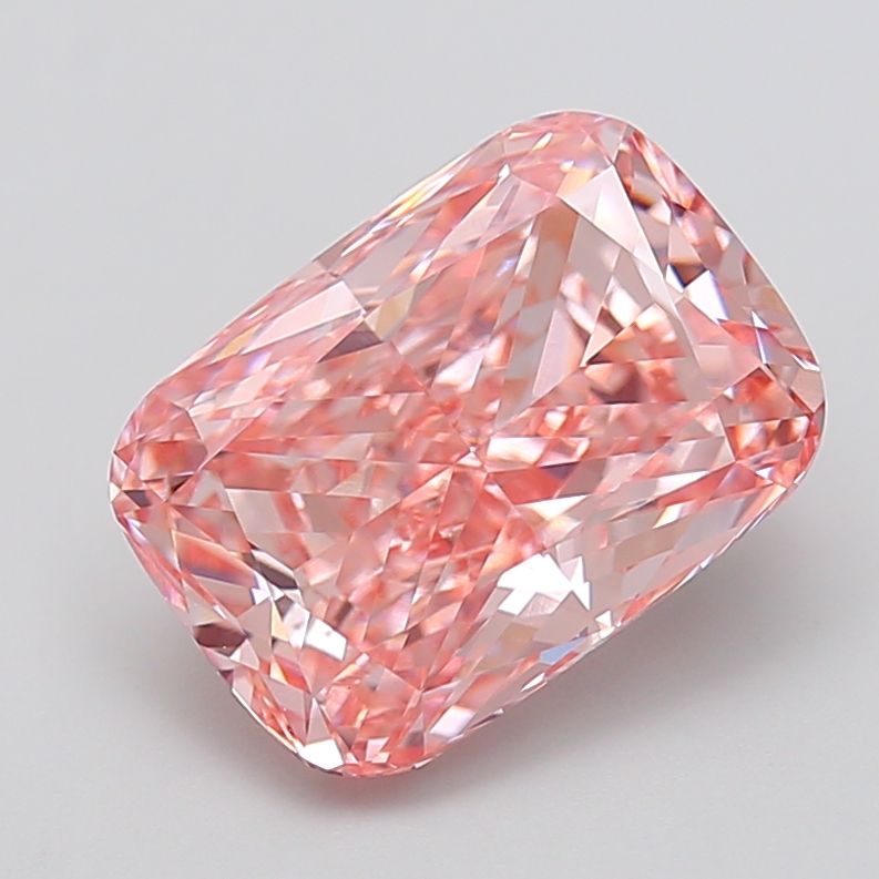 6.01 Carat Cushion Cut Fancy Pink