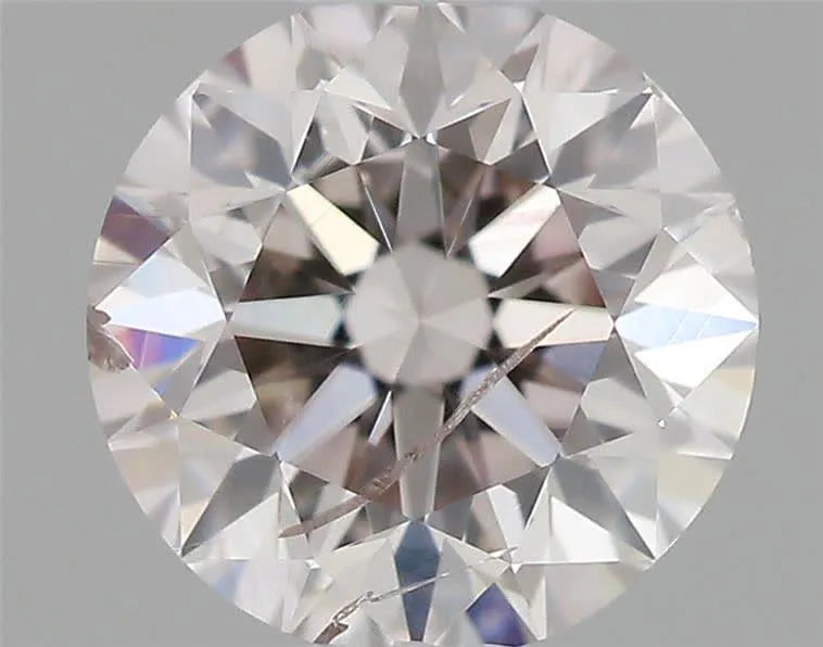 0.41ct Round Natural Diamond (Colour Faint Pink, Clarity I1, Cut GD, GIA Certified)
