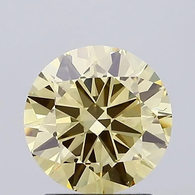 1.50ct Round Lab Grown Diamond (Colour Fancy Yellow, Clarity VS2, Cut VG, IGI Certified)