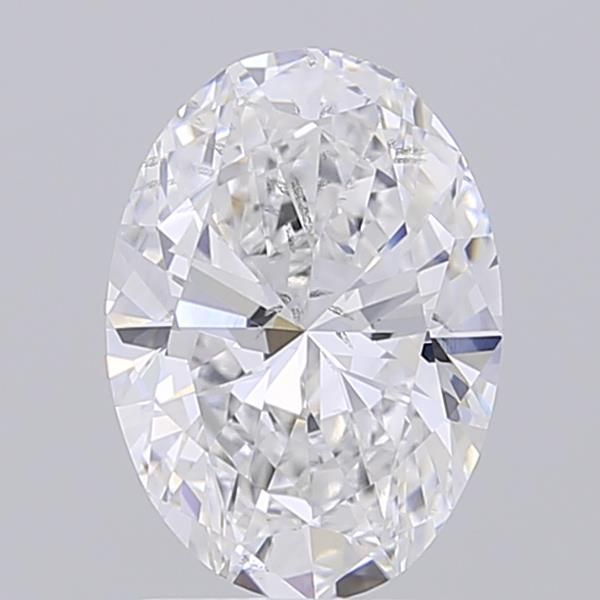 2.08 Carat D-SI1 Oval Lab Diamond