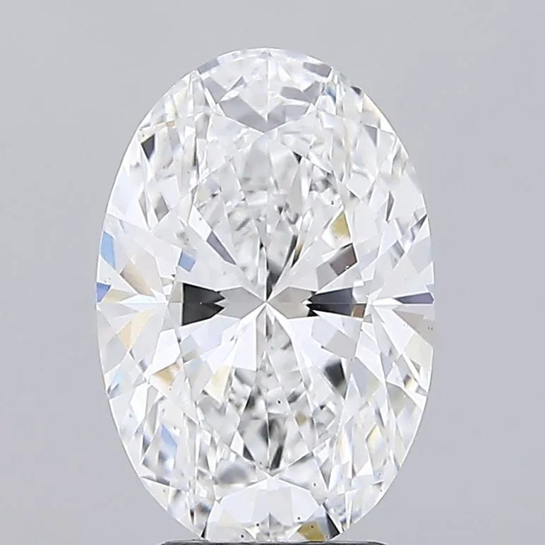 3.53ct Oval Lab Grown Diamond (Colour D, Clarity VS2, IGI Certified)