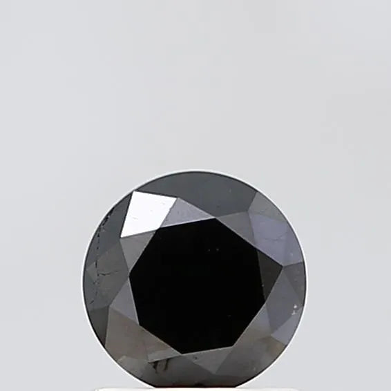 1.00ct Round Natural Diamond (Colour Black, Clarity VS2, Cut EX, Uncertified)