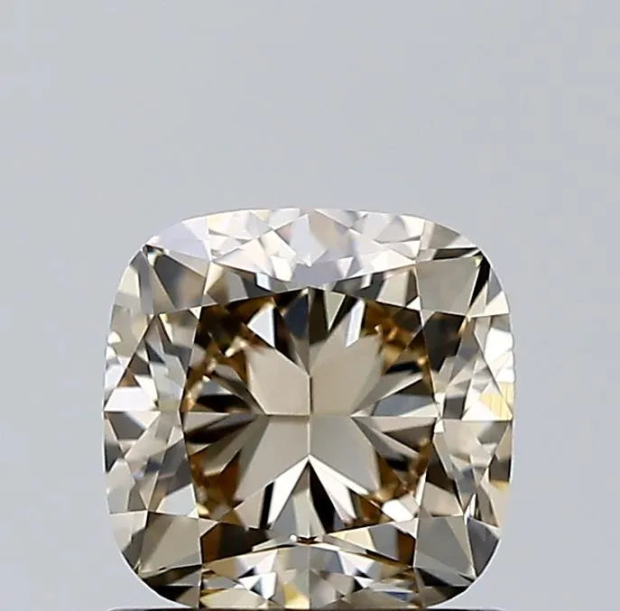 1.01ct Cushion brilliant Natural Diamond (Colour Fancy Dark Yellowish Brown, Clarity VVS2, GIA Certified)