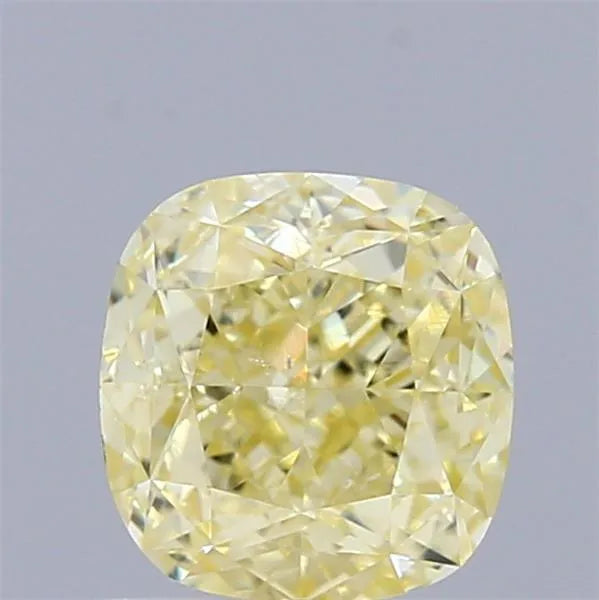 1.01ct Cushion brilliant Natural Diamond (Colour Fancy Light Yellow, Clarity SI1, GIA Certified)