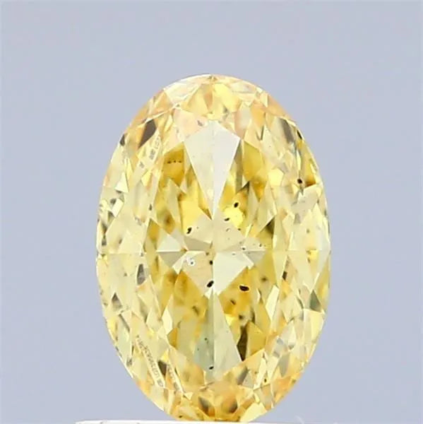 1.01ct Oval Lab Grown Diamond (Colour Fancy Intense Yellow, Clarity SI1, IGI Certified)