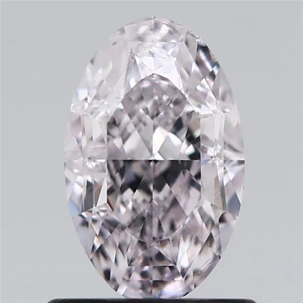 1.01ct Oval Natural Diamond (Colour Light Pink, Clarity SI2, Cut GD, GIA Certified)