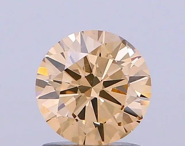1.01ct Round Natural Diamond (Colour Light Brown, Clarity VS1, Cut VG, Uncertified)