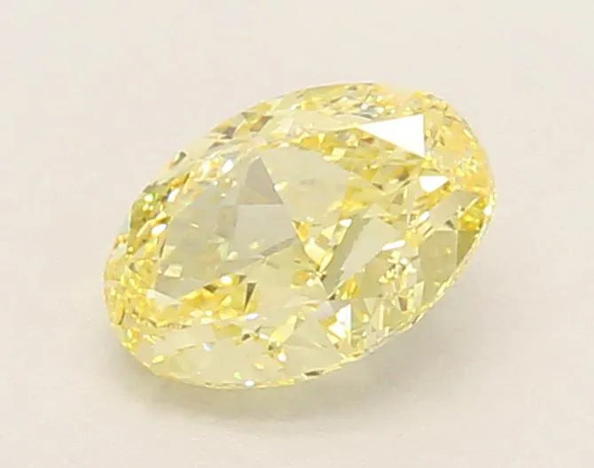 1.06ct Oval Lab Grown Diamond (Colour Fancy Yellow, Clarity VVS2, IGI Certified)