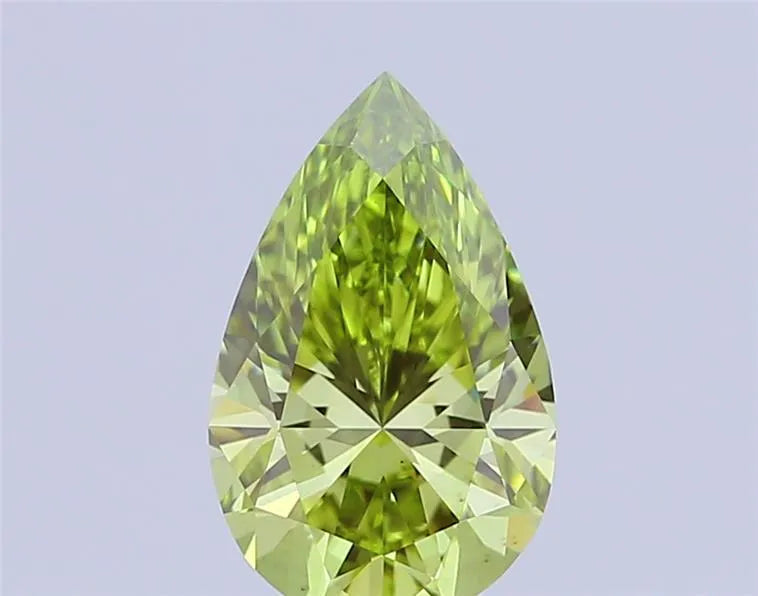 1.20ct Pear Lab Grown Diamond (Colour Fancy Vivid Green, Clarity VS2, IGI Certified)