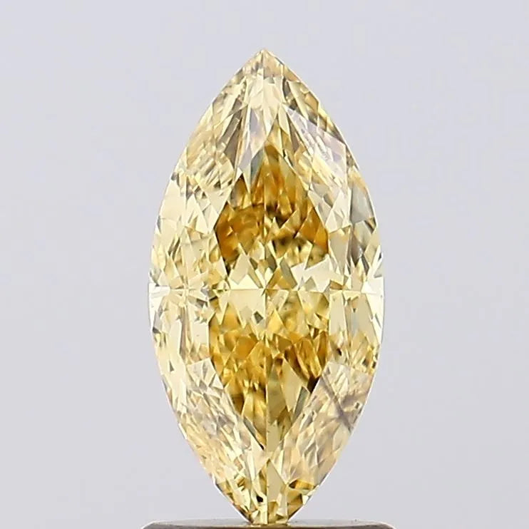 1.53ct Marquise Lab Grown Diamond (Colour Fancy Intense Yellow, Clarity SI2, IGI Certified)
