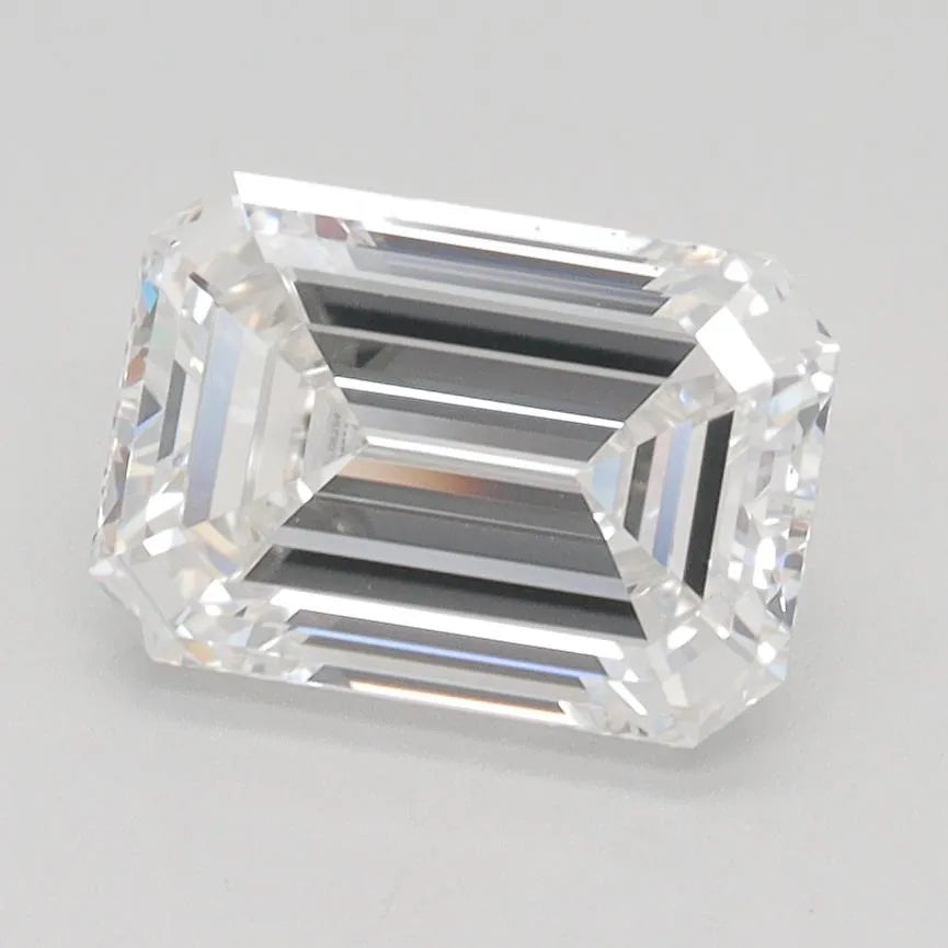 1.93ct Emerald Lab Grown Diamond (Colour F, Clarity IF, IGI Certified)