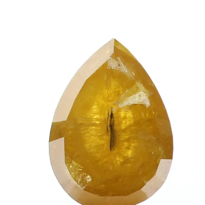 1.46ct Pear Natural Diamond (Colour Fancy Yellow, Clarity I3, Cut VG, Uncertified)