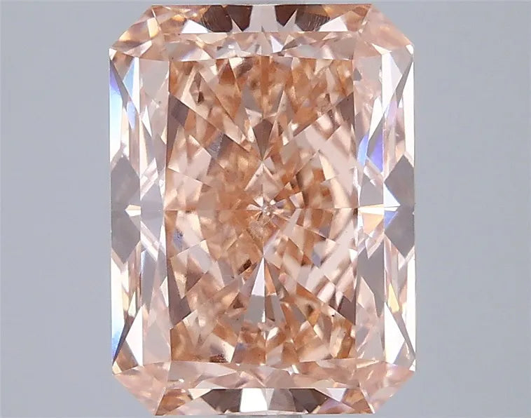 3.02ct Radiant Lab Grown Diamond (Colour Fancy Intense Orangey Pink, Clarity VS1, IGI Certified)