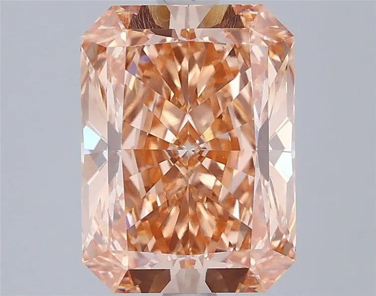 3.01ct Radiant Lab Grown Diamond (Colour Fancy Intense Orangey Pink, Clarity VS1, IGI Certified)