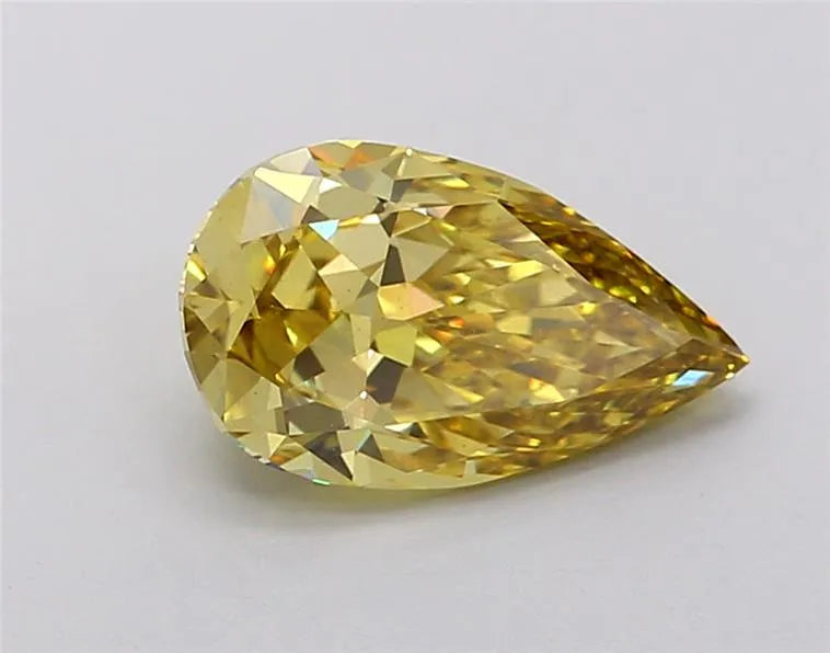 1.97ct Pear Lab Grown Diamond (Colour Fancy Vivid Yellow, Clarity VS2, IGI Certified)