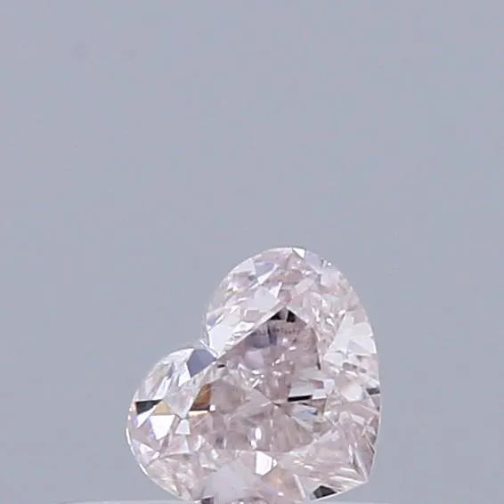 0.25ct Heart Natural Diamond (Colour Very Light Pinkish Brown, Clarity SI2, GIA Certified)