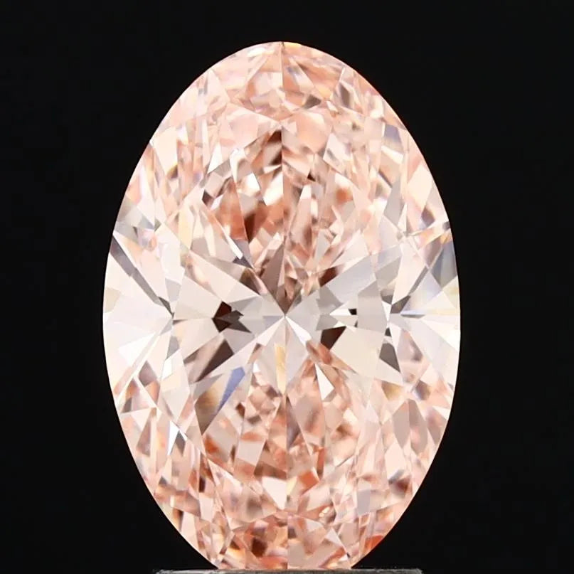 3.00ct Oval Natural Diamond (Colour Fancy Vivid Pink, Clarity VVS2, Uncertified)