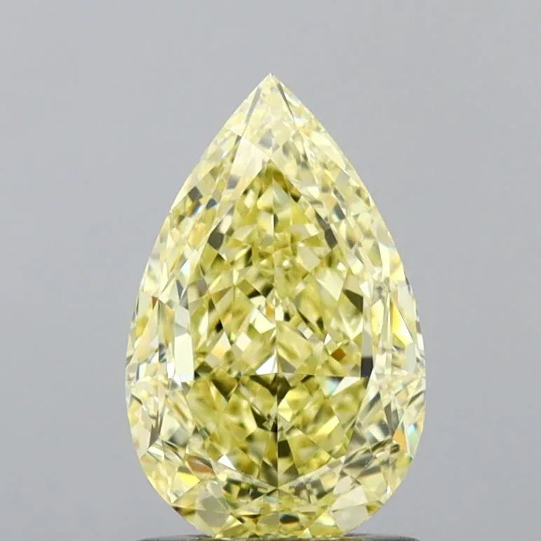 1.31ct Pear Natural Diamond (Colour Fancy Light Yellow, Clarity VS1, Cut GD, GIA Certified)