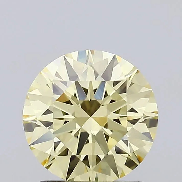 1.22ct Round Lab Grown Diamond (Colour Fancy Yellow, Clarity VVS2, Cut ID, IGI Certified)