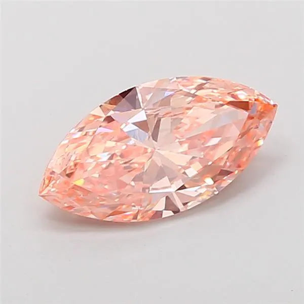2.00ct Marquise Lab Grown Diamond (Colour Fancy Intense Orangey Pink, Clarity VVS2, IGI Certified)