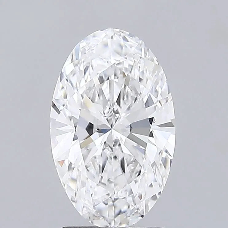 2.00ct Oval Lab Grown Diamond (Colour D, Clarity VVS2, IGI Certified)