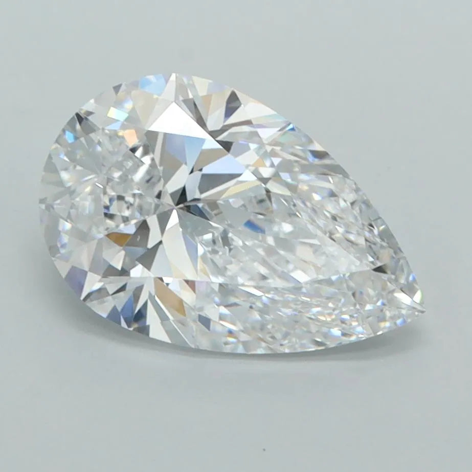 2.00ct Pear Lab Grown Diamond (Colour D, Clarity VVS1, IGI Certified)