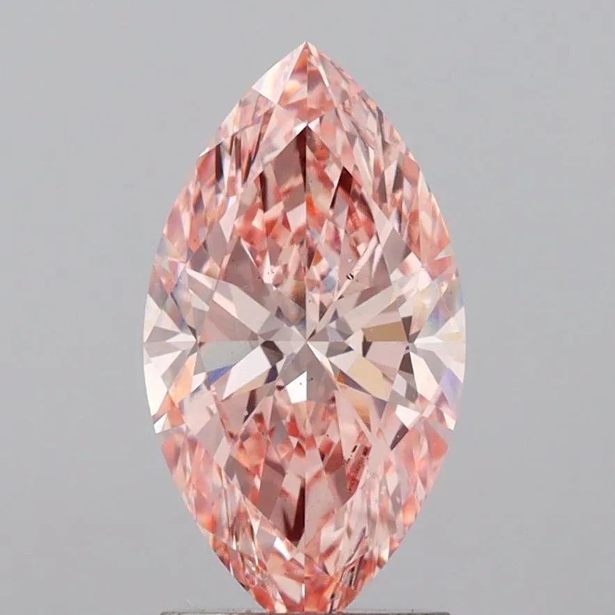 2.01ct Marquise Lab Grown Diamond (Colour Fancy Intense Pink, Clarity VS2, IGI Certified)