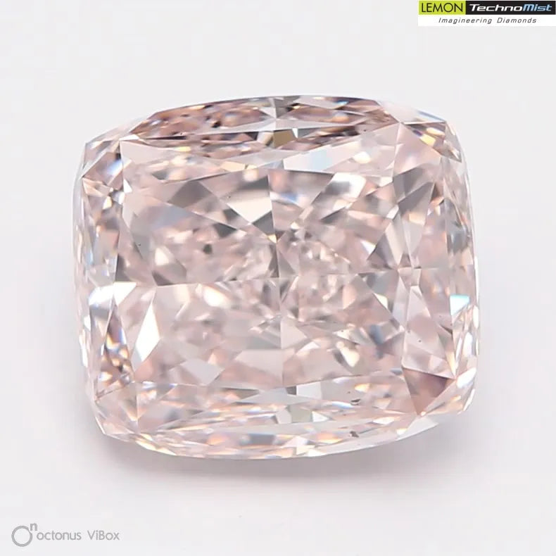 2.03ct Cushion brilliant Natural Diamond (Colour Fancy Orangey Pink, Clarity VS2, GIA Certified)