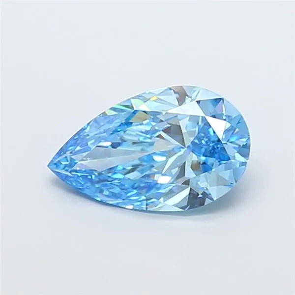 2.08ct Pear Lab Grown Diamond (Colour Fancy Vivid Blue, Clarity VVS2, IGI Certified)