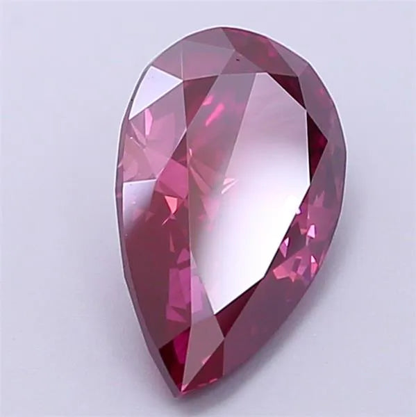 2.23ct Pear Lab Grown Diamond (Colour Fancy Deep Pink, Clarity VS1, IGI Certified)