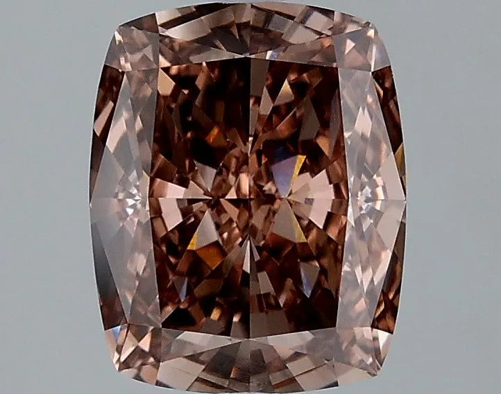 2.29ct Cushion modified Lab Grown Diamond (Colour Fancy Brown, Clarity VVS2, IGI Certified)
