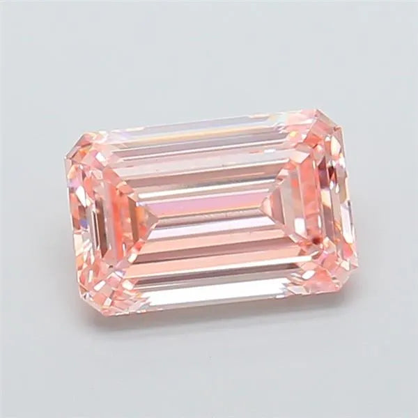 2.50ct Emerald Lab Grown Diamond (Colour Fancy Intense Pink, Clarity VS1, IGI Certified)
