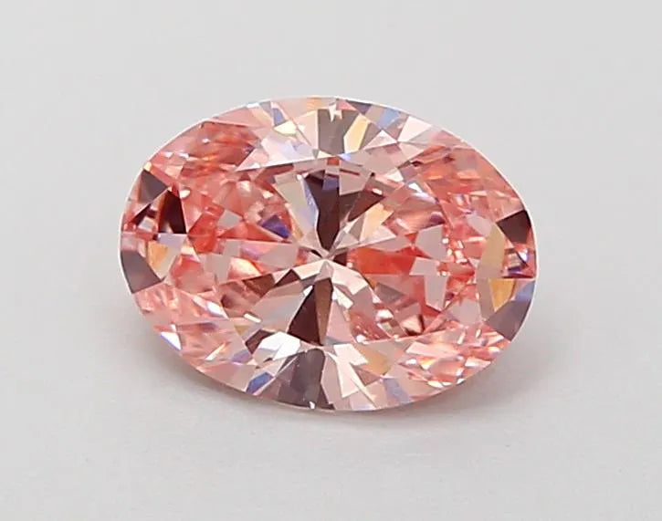 0.62ct Oval Lab Grown Diamond (Colour Fancy Pink, Clarity VVS2, Uncertified)