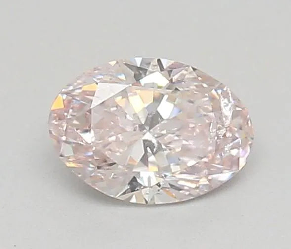 0.30ct Oval Natural Diamond (Colour Very Light Pink, Clarity I1, GIA Certified)