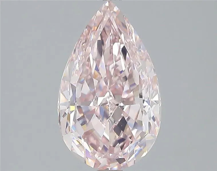 2.50ct Pear Natural Diamond (Colour Fancy Pink, Clarity VVS2, GIA Certified)